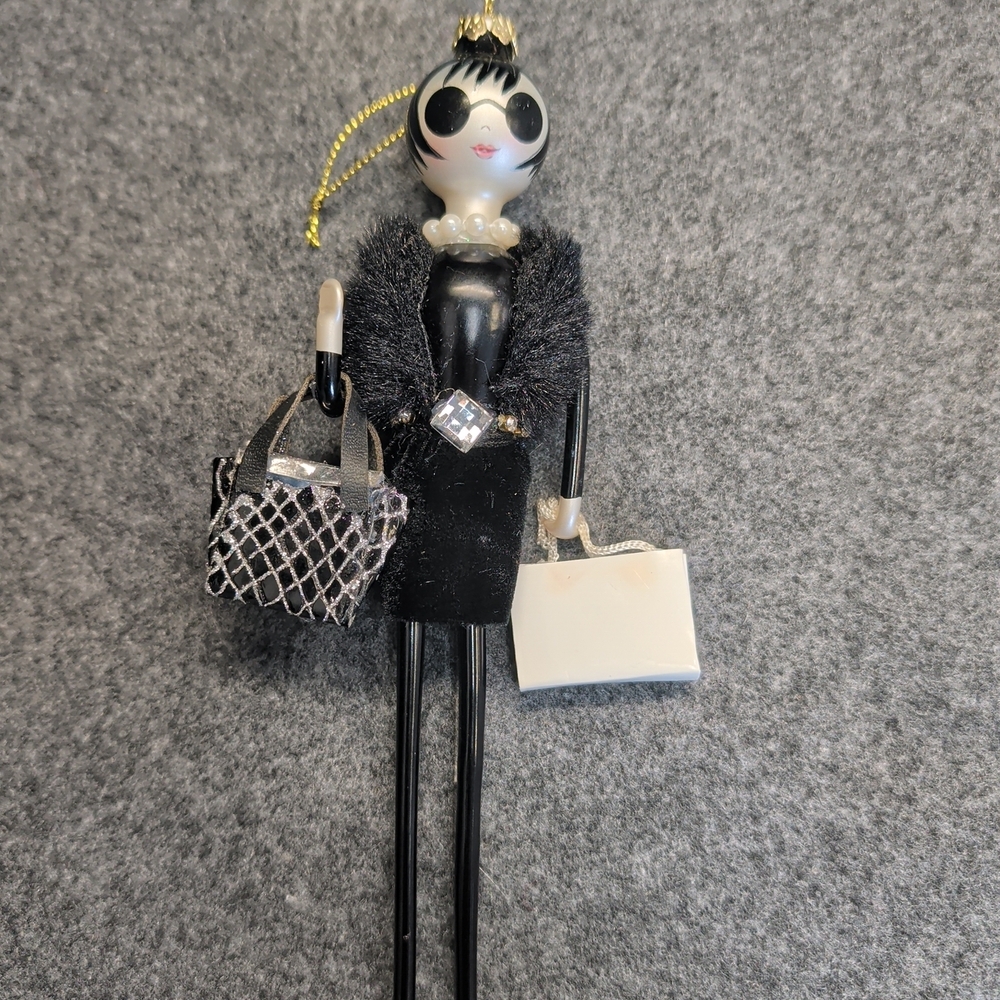 Chic Fashion Doll Keychain with Accessories